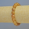 Calcite Bead Bracelet, smooth round beads, diameter 10mm± (stretch), length 18cm+