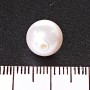 Jewelry Findings White Pearl Bead, One-Side Hole, 10mm, Pack of 18
