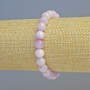 Kunzite Bracelet (artificial) smooth beads, diameter 8mm±, stretchy, length 18cm+