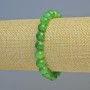 Bracelet Chrysoprase (artificial acrylic) smooth bead, diameter 8.5mm± (stretch), length 18cm+