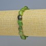 Canadian Jadeite Bracelet natural stone tumbled, diameter 9x12mm± (stretch), length 18cm+