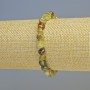 Grosular Bracelet (Green Garnet) natural faceted gemstone, diameter 7mm±, stretch, length 18cm+