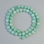 Amazonite Beads natural stone, faceted round bead, diameter 8 mm±, length 39 cm± on thread