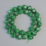 Malachite Beads (Pressed) Multifaceted, 10x12mm, 37cm on Thread