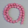 Tinted Quartz Beads, Synthetic Turquoise-like Color, Faceted, 9x10mm, 37cm on Thread