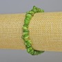 Bracelet with Green-Toned Mother-of-Pearl, elastic, diameter 7x2.5mm+, 18cm+