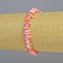 Bracelet, Pink-Toned Mother-of-Pearl Shard, 7x2.5 mm chip, 18 cm length (stretch)
