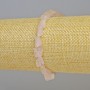Bracelet Rose Quartz Natural Uncut Stone Bead, facet-cut, diameter from 8x10 to 12x17mm±, (stretch), length 18cm+