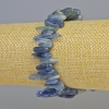 Natural Kyanite Needle Chip Bracelet, Approx. 18x3 mm, 18+ cm Stretch