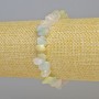 Morganite Bracelet, natural gemstone chip, 8x4mm±, stretch, 18cm+