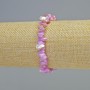 Bracelet with Purple-Toned Mother-of-Pearl fragments, 7x2.5 mm chips, 18 cm+ (stretch)