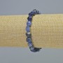 Sodalite Bracelet, Natural Stone, Faceted Beads 7x8mm±, Stretch, 18cm+