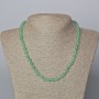 Necklace of Natural Jade Gemstone Smooth Beads, diameter 6mm, length 45-47cm