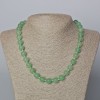Necklace of Natural Jade, smooth round beads 10mm dia., length 45-47cm