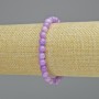 Bracelet Amethyst (artificial acrylic) smooth bead, diameter 6.5 mm± (stretch), length 18cm+