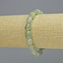 Bracelet Jadeite natural stone faceted, diameter 7x11mm± (stretch), length 18cm+