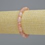 Strawberry Quartz Bracelet, natural stone tumbled, diameter 7x10, 5mm± (stretch), length 18cm+