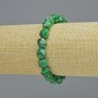 Malachite Bracelet (pressed) multifaceted, 8.5×10mm+; stretch, length 18cm+