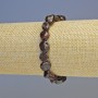 Garnet Bracelet natural stone faceted beads, 9x10mm diameter ± (stretch), length 18cm+