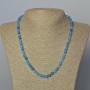 Aquamarine Bead Necklace (individual) smooth bead, diameter 6mm±, length 45-49cm±