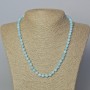 Aquamarine Beads Smooth Round 6.5mm, length 45-49cm