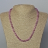 Turmaline Rubellite Beads Natural Stone Smooth Round Bead 6mm Diameter, Length 45-49cm