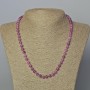 Turmaline Rubellite Beads Natural Stone Smooth Round Bead 6mm Diameter, Length 45-49cm