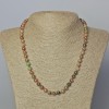 Watermelon Tourmaline Necklace natural stone smooth round beads, diameter 7mm±, length 45-49cm±