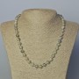Labradorite Necklace Natural Stone Smooth Bead, diameter 8mm±, length 45-50cm±