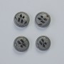 Hematite Bead, matte black color, diameter 12×4.5 mm ± (4 pcs)