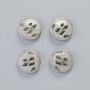 Hematite Bead, matte silver color, diameter 12x4.5 mm ± (4 pcs)