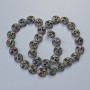 Hematite Beads "Tree" matte holographic color, diameter 12.5×4.5mm, thread length about 41 cm