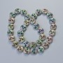 Hematite Beads "Tree" matte chameleon color, 12.5×4.5 mm, thread length 41 cm ±
