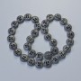 Hematite Beads Matte Black Color, 12x4.5 mm diameter, 5 mm+-, length 41 cm+- on thread