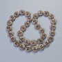 Hematite Matte Bronze Beads, diameter 12×4.5 mm, 5 mm±, length 41 cm± on thread