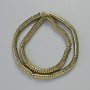 Hematite Beads Bronze Rondelle 6x2mm+, length 42cm on thread