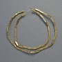 Hematite Beads Rectangular Gold Color, 8x2mm, length 41cm, strand