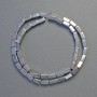 Hematite Beads Rectangular Shape Silver Color, 8x4mm diameter, 42cm string+-