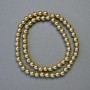 Hematite Beads Round Gold Color 6mm Diameter ±, 41cm Length ± Row