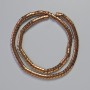 Hematite Beads Snake Chain Wave Copper 5x4x3 mm +/-, 40 cm length necklace