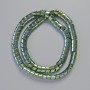 Hematite Beads Snake Wave Zigzag Green Chameleon Color, 7×5×5 mm +/-, 42 cm +/- strand