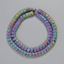 Hematite Beads Wave Snake Chain Rainbow Color 7x5x5mm±, 42cm± Strand