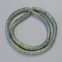 Hematite Beads Wave Horned Rondelle with Black Gold Chameleon color, diameter 6x1mm ±, length 42cm ± strand