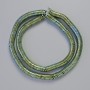 Hematite Beads Rondelle Wave Bead Hematite Green Chameleon, 6x1 mm, 42 cm strand