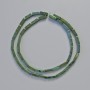 Hematite Beads Rectangular 9x3mm+ in Green Chameleon color - strand