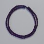 Hematite Beads Rectangular 9x3mm+- purple color strand
