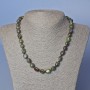 Jasper Necklace Dragon's Blood Natural Stone Nugget Bead, 10mm diameter, about 48cm long
