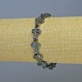 Hematite Bracelet "Cross", 10x14, 5x4mm±, length 7.1in ± (stretch)