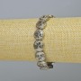 Hematite Bracelet "Tree" color silver, diameter 12.5×4.5mm+-, length 18cm +- (stretch)