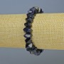 Sodalite Bracelet with a faceted natural stone, rondelle diameter 10.5×6.5 mm, length 18 cm adjustable (stretch)
